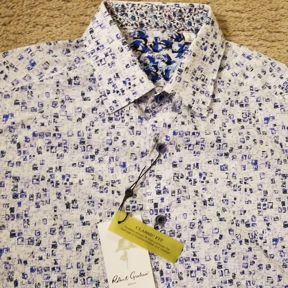Nwt robert graham sauk rapids buttom shirt size s